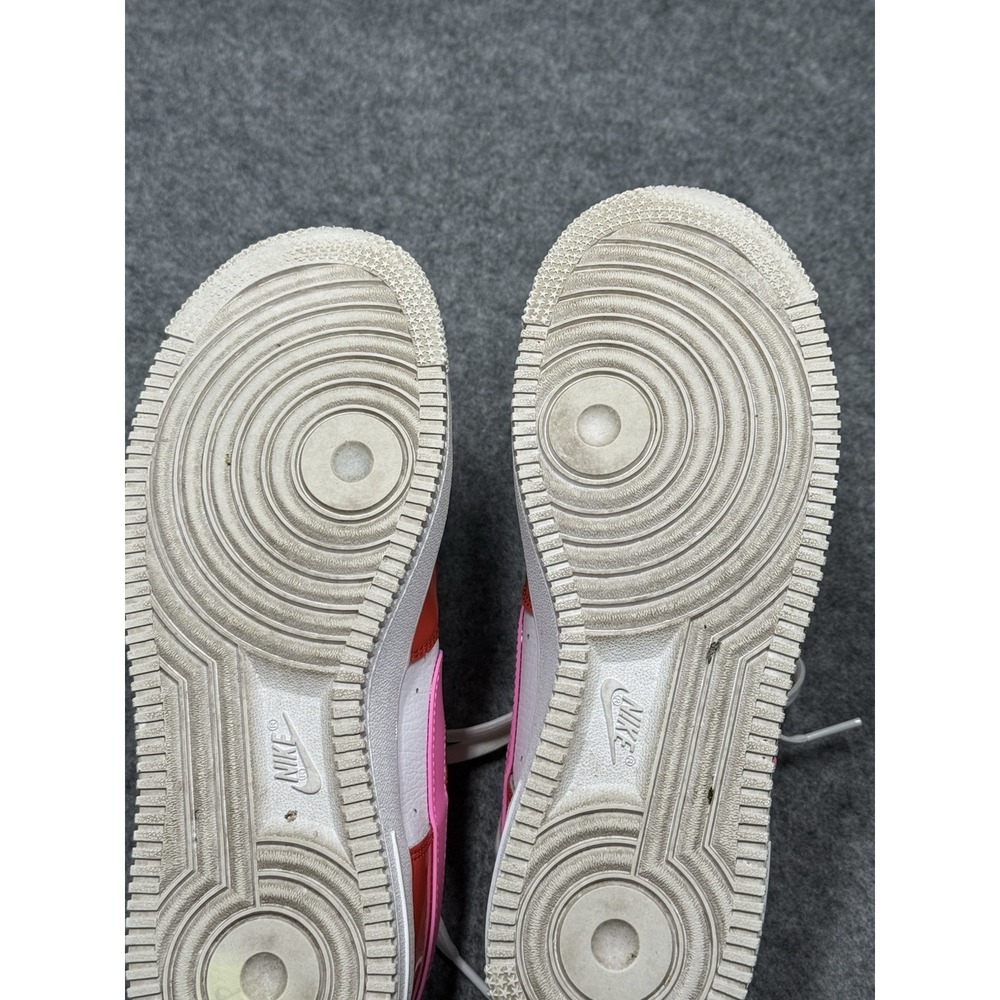 Nike Air Force 1 Athletic Shoes Youth Size 6.5 Women's Size 8 Orange & Pink - Picture 11 of 13
